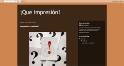 Desktop Screenshot of impresionesmias.blogspot.com