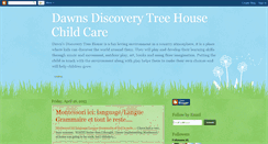 Desktop Screenshot of dawnsdiscoverytreehouse.blogspot.com