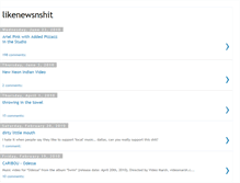 Tablet Screenshot of likenewsnshit.blogspot.com