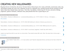 Tablet Screenshot of creatingnewmillionaires.blogspot.com