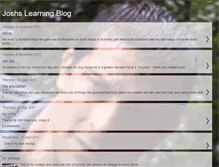 Tablet Screenshot of joshslearningblog.blogspot.com