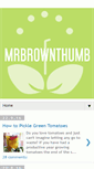 Mobile Screenshot of mrbrownthumb.blogspot.com