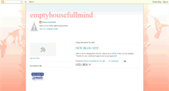 Desktop Screenshot of emptyhousefullmind.blogspot.com