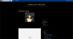 Desktop Screenshot of cholaoftheday.blogspot.com