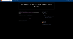 Desktop Screenshot of allgamesdownloads.blogspot.com