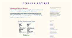 Desktop Screenshot of dietnet-recipes.blogspot.com