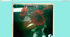 Desktop Screenshot of mydailyflowers.blogspot.com