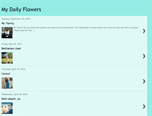 Tablet Screenshot of mydailyflowers.blogspot.com