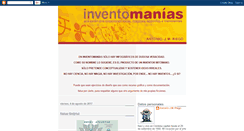 Desktop Screenshot of inventomanias.blogspot.com