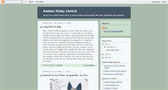 Desktop Screenshot of alaskanhusky.blogspot.com