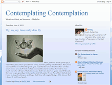 Tablet Screenshot of contemplatingcontemplation.blogspot.com