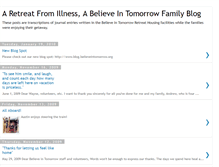 Tablet Screenshot of believeintomorrowchildrensfoundation.blogspot.com