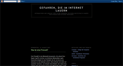 Desktop Screenshot of internetsicherheit.blogspot.com