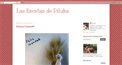 Desktop Screenshot of lasrecetasdepiluka.blogspot.com