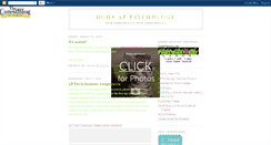 Desktop Screenshot of hghsappsychology.blogspot.com