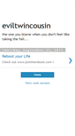Mobile Screenshot of eviltwincousin.blogspot.com