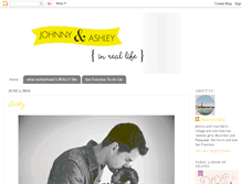 Tablet Screenshot of johnnyandashley.blogspot.com