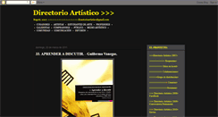 Desktop Screenshot of directorioartistico.blogspot.com