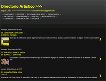 Tablet Screenshot of directorioartistico.blogspot.com