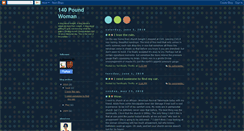 Desktop Screenshot of 140poundwoman.blogspot.com