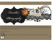 Tablet Screenshot of camillasphotography.blogspot.com
