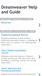Mobile Screenshot of dreamweaver-help-guide.blogspot.com