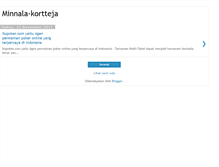 Tablet Screenshot of minnala-kortteja.blogspot.com
