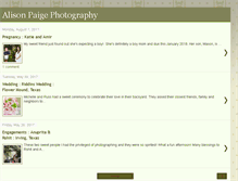 Tablet Screenshot of alisonpaigephotography.blogspot.com