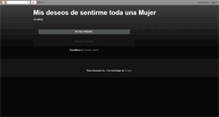 Desktop Screenshot of mis-deseos-de-sentirme-toda-una-mujer.blogspot.com