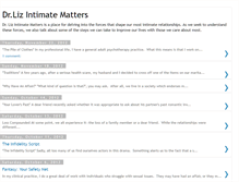 Tablet Screenshot of drlizintimatematters.blogspot.com