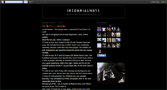 Desktop Screenshot of insomnialways.blogspot.com