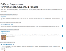 Tablet Screenshot of petsavercoupons.blogspot.com