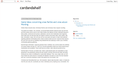 Desktop Screenshot of cardandahalf.blogspot.com