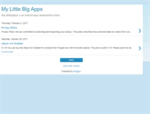 Tablet Screenshot of mylittlebigapps.blogspot.com