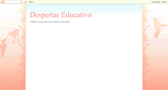 Desktop Screenshot of despertareducativo.blogspot.com