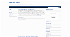 Desktop Screenshot of newjobskenya.blogspot.com