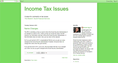 Desktop Screenshot of incometaxissues.blogspot.com