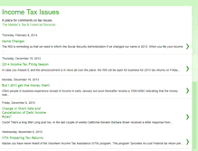 Tablet Screenshot of incometaxissues.blogspot.com