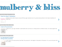 Tablet Screenshot of mulberryandbliss.blogspot.com