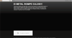 Desktop Screenshot of elmetalrompeculos.blogspot.com