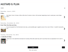 Tablet Screenshot of mustardandplum.blogspot.com