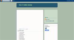 Desktop Screenshot of how2makemoneyonlinebyblog.blogspot.com