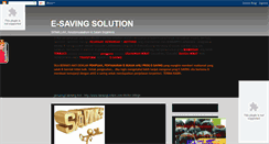 Desktop Screenshot of e-saving-solution.blogspot.com