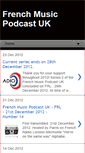Mobile Screenshot of frenchmusicpodcastuk.blogspot.com