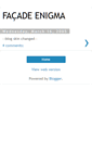 Mobile Screenshot of facadenigma.blogspot.com