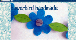 Desktop Screenshot of bowerbirdhandmade.blogspot.com