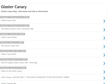 Tablet Screenshot of glostercanary.blogspot.com