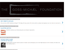 Tablet Screenshot of gossmichaelfoundation.blogspot.com