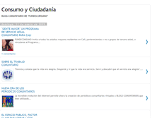 Tablet Screenshot of consumoyciudadania.blogspot.com