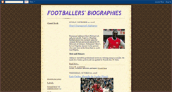 Desktop Screenshot of footballersprofiles.blogspot.com